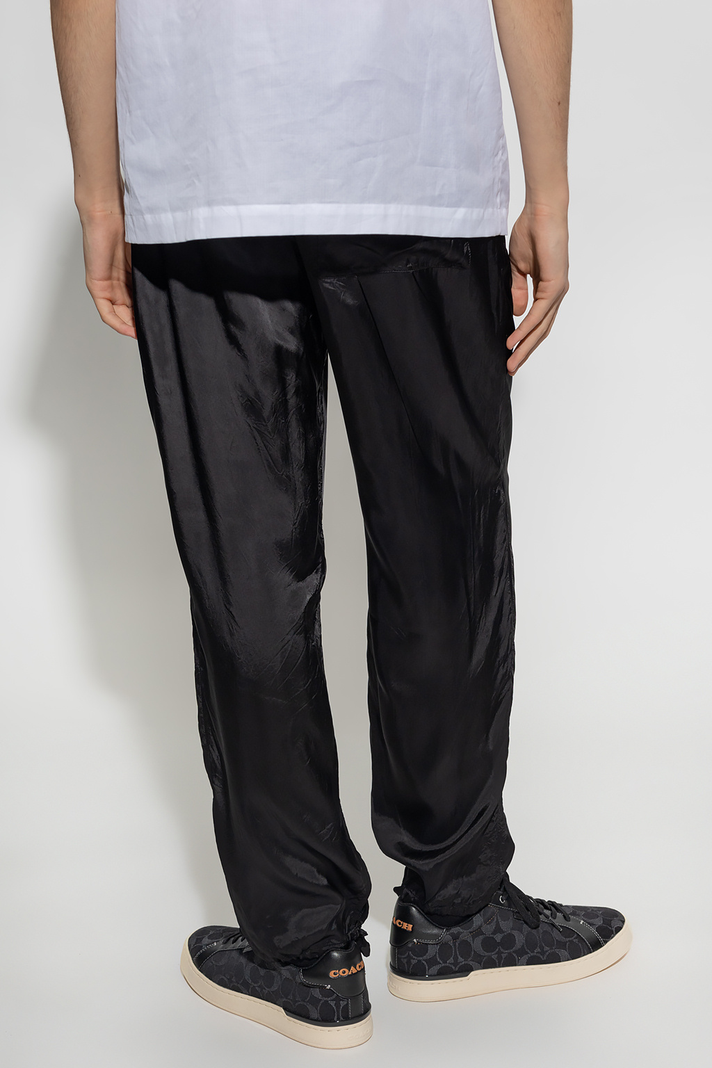 Black Trousers Plum with pockets Dries Van Noten